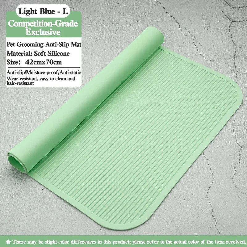 Silicone Waterproof Pet Grooming Table Anti Slip Pad – 9 Colors