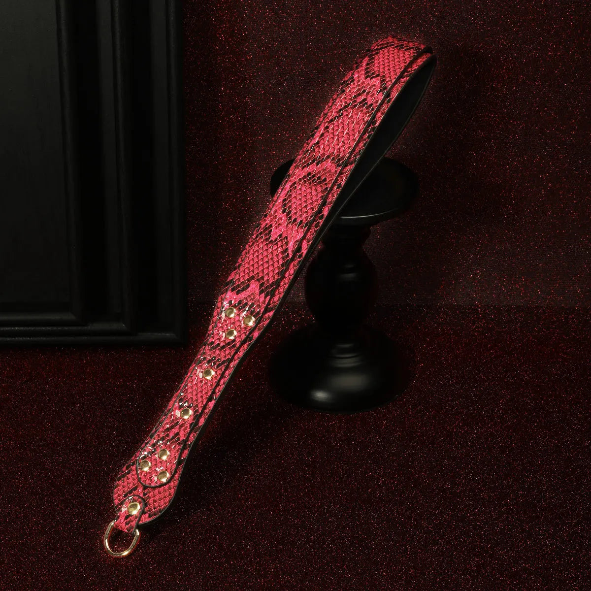 41cm Snake Skin Pattern Equestrian PU Leather Whip – 2 Colors