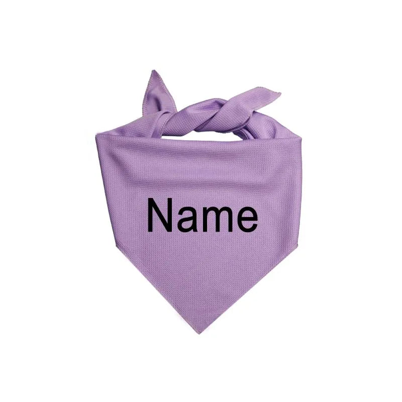Customizable Personalized Name ID Pet Bandana Dog & Cat Scarf – 16 Colors
