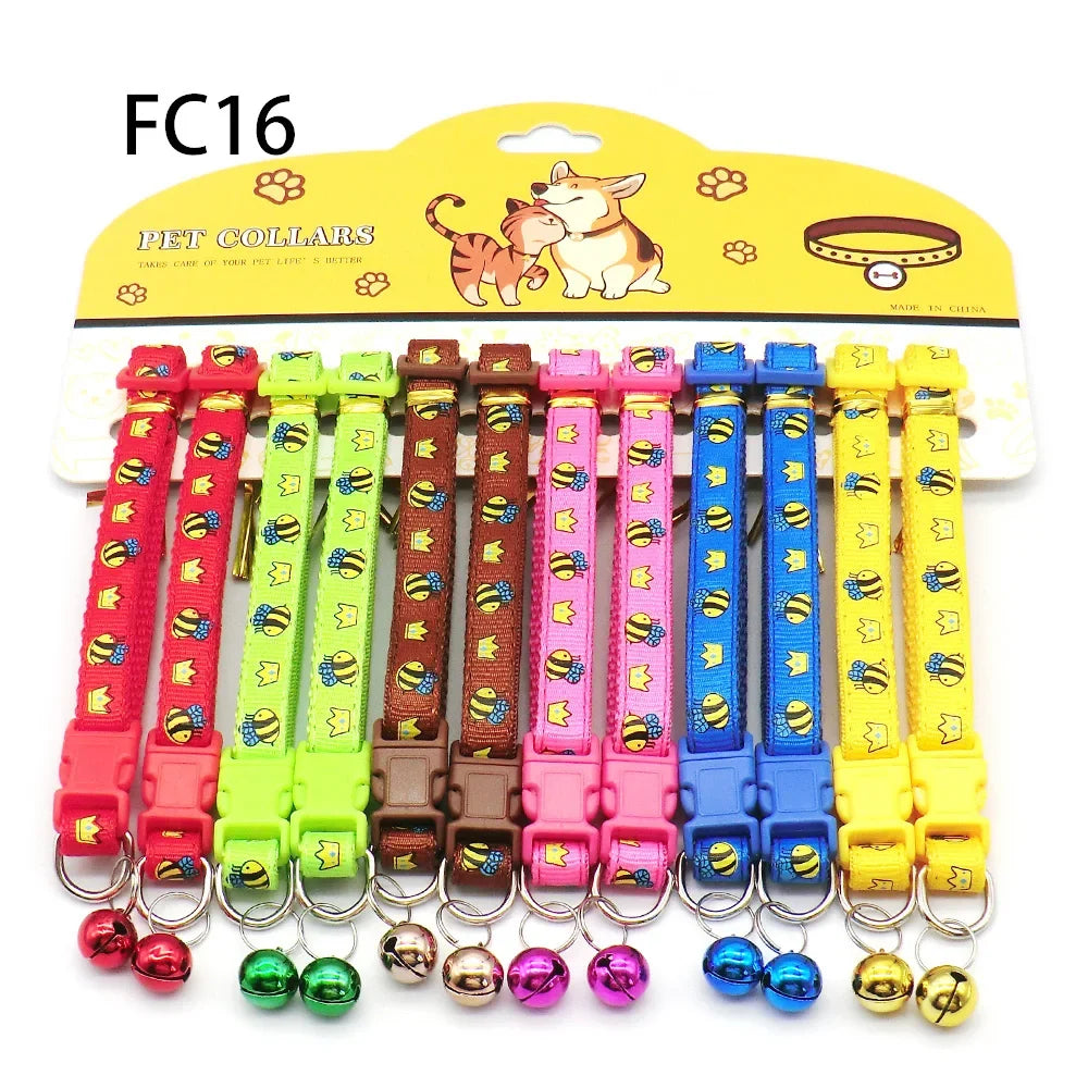 12PCS Cat & Dog Fashion Outdoor Collar with - ProPawPet.com