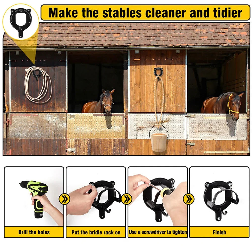 Horse Bridle Rack Metal Bridle Hooks Wall - ProPawPet.com