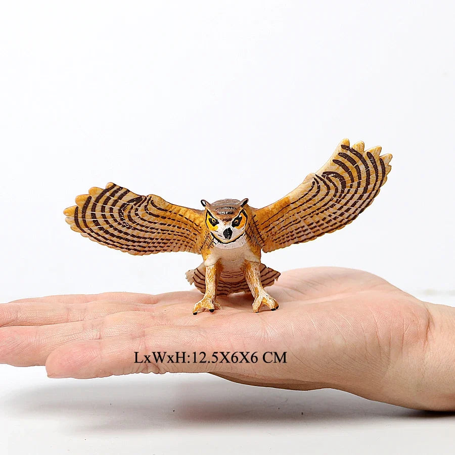 Realistic Plastic Birds of Prey Figurines Bald Eagle Falcon – 15 Colors