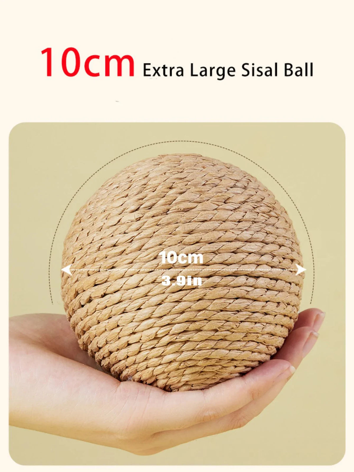 10CM Interactive Sisal Cat Scratching Ball - ProPawPet.com