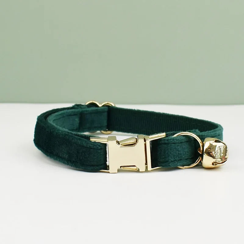 Velvet Cat Collar Bowknot Personalized - ProPawPet.com