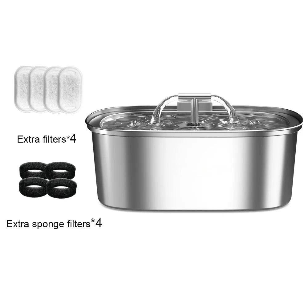 3.2l 108oz Automatic Cat Water Fountain, Quiet