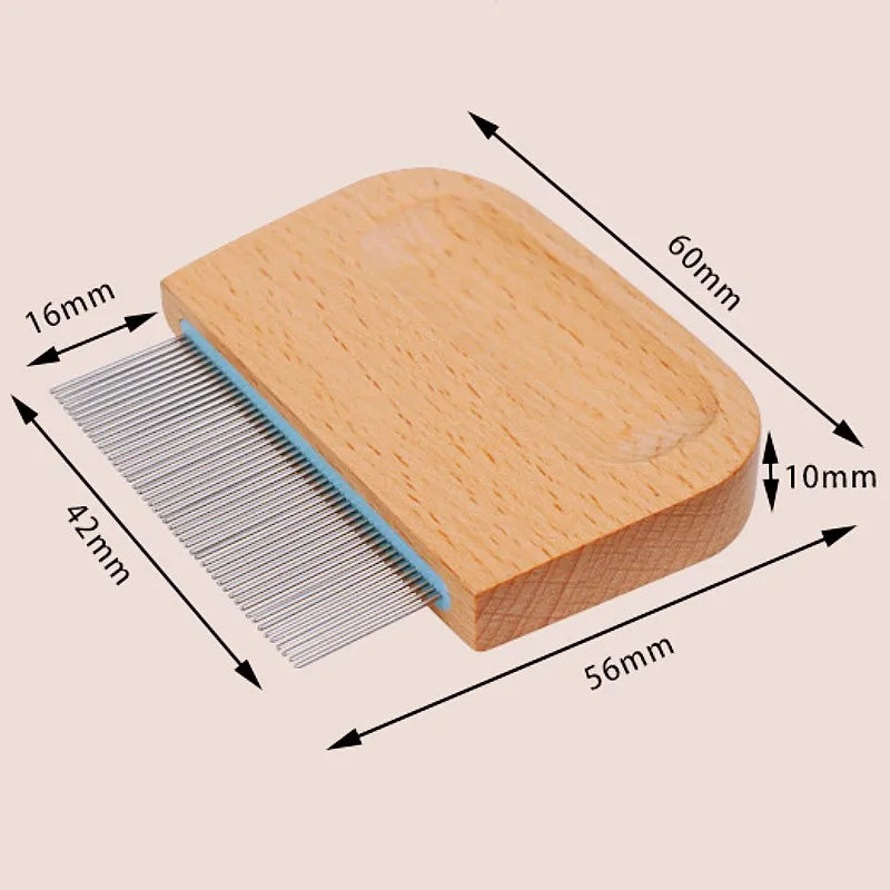 Cat Grooming Comb Hair Remover Wooden Dense – Cat Supplies