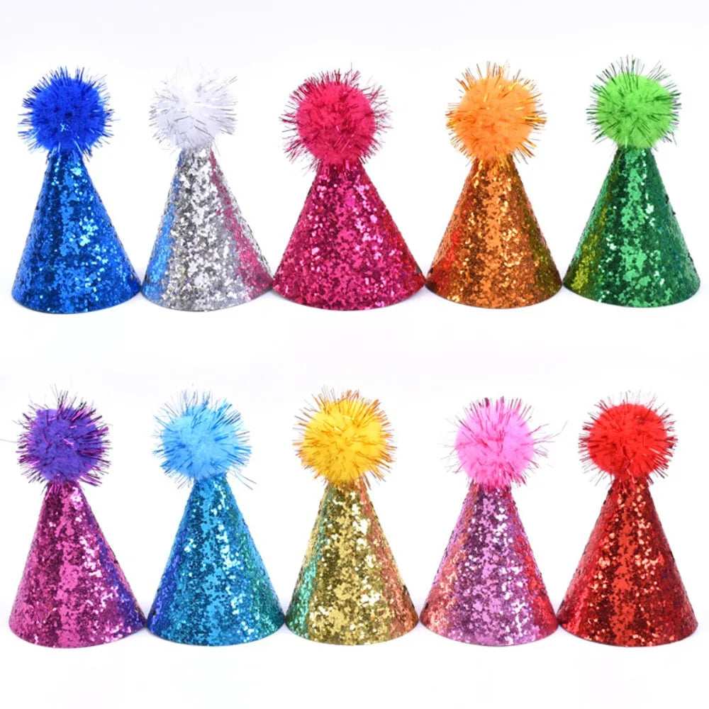 Creative Glitter Dog Birthday Hat Colorful - ProPawPet.com