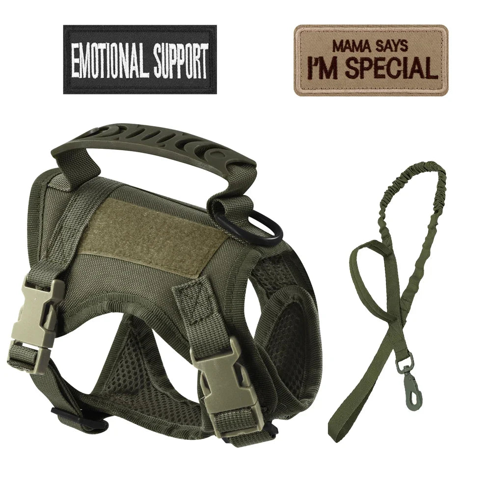 Tactical Nylon Cat Harness Leash Patch Kit – 4 Colors