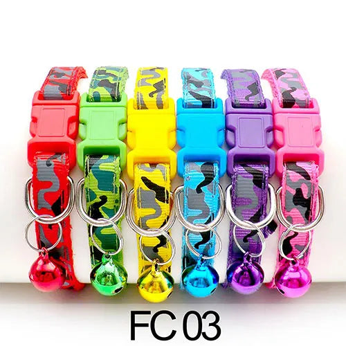 Collars for Cat with Bell Adjustable Necklace – 26 Colors