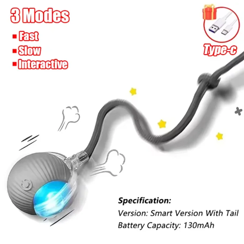 Cat Interactive ball Toy, Automatic Rolling - ProPawPet.com