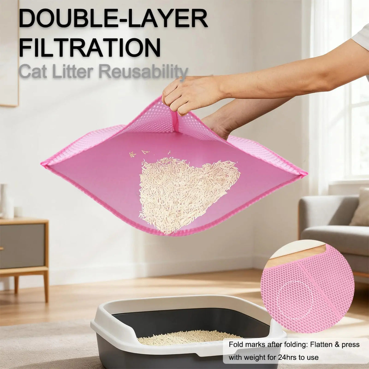 45x60CM Cat Litter Mat Large Size Waterproof - ProPawPet.com