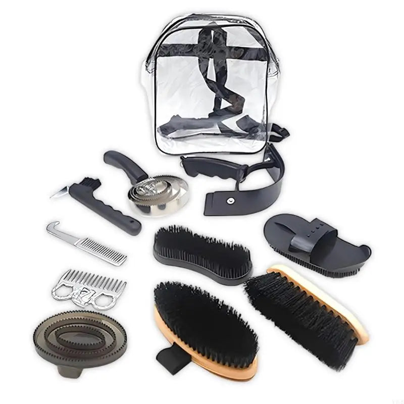 Brush and Comb Horse Grooming Set for Jacket