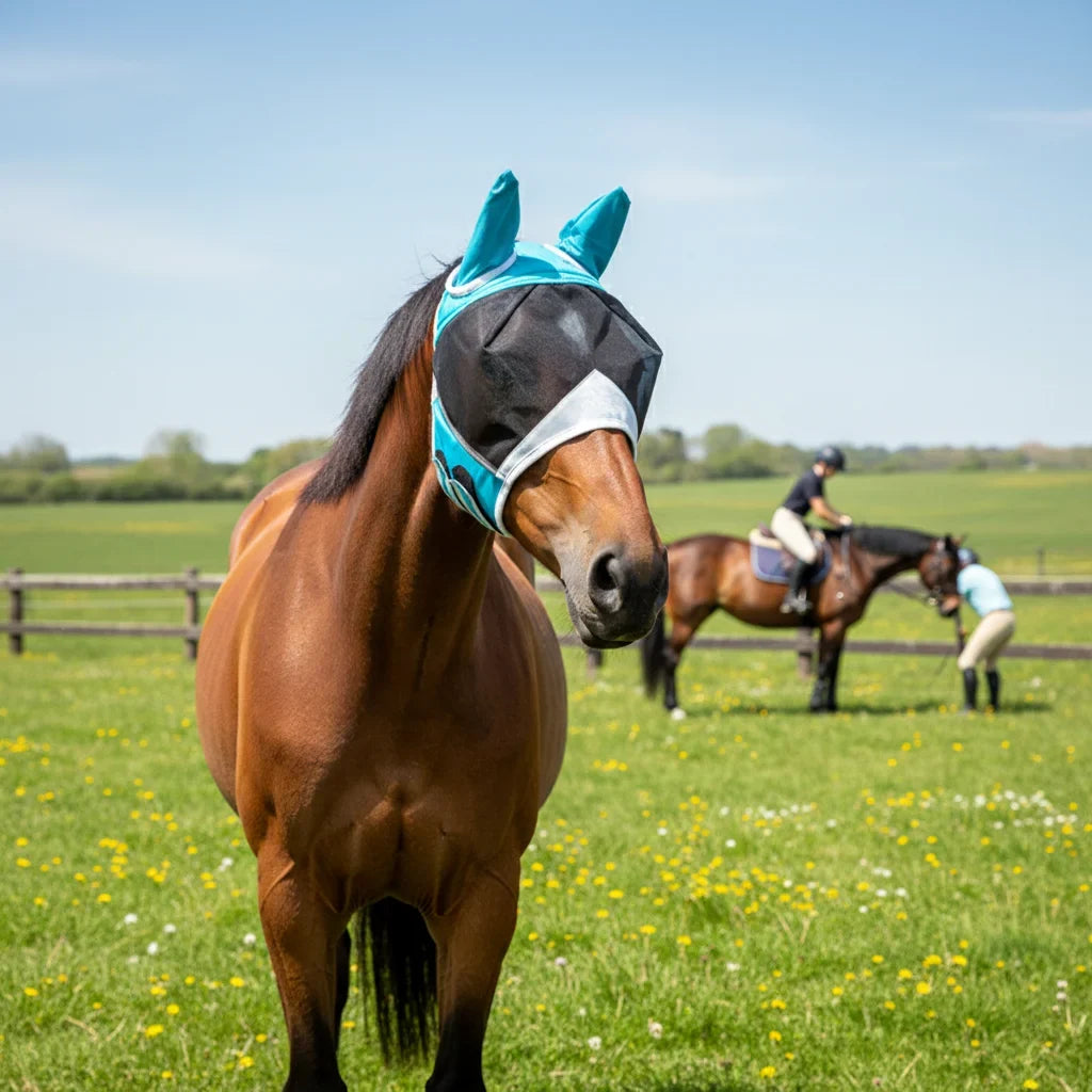 Horse Fly Mask With Breathable Mesh Elastic - ProPawPet.com