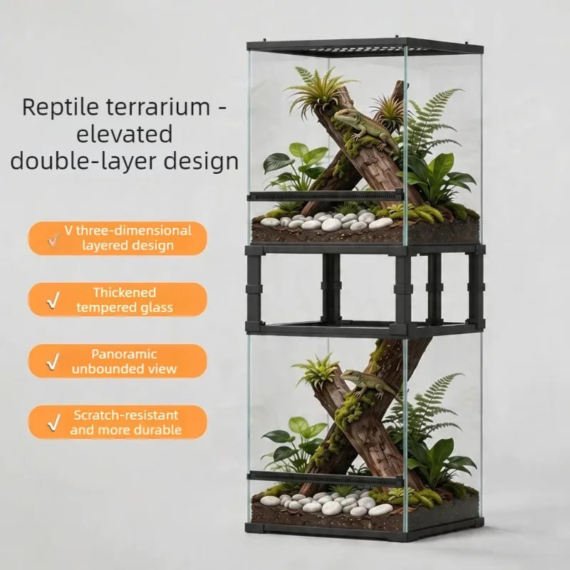 Transparent Lizard Kennel Terrariums Reptile - ProPawPet.com