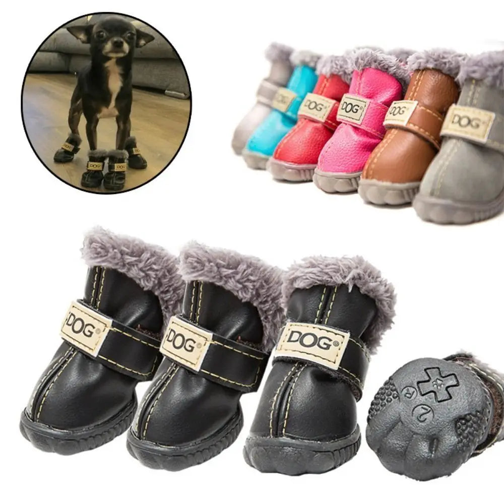 Soft Pet Snow Boots Fashion Waterproof Non - ProPawPet.com