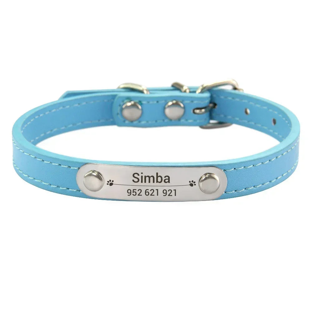 Personalized Dog Collar Name Carved ID - ProPawPet.com