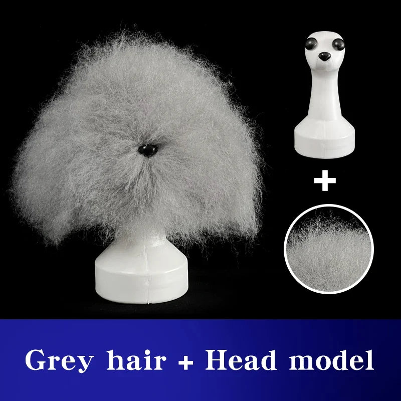 Teddy Pet Simulated Head Hair Fake Dog Beautician Practice – Dog Supplies