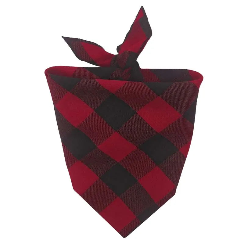 Custom Dog Pet Plaid Bandana Name ID - ProPawPet.com
