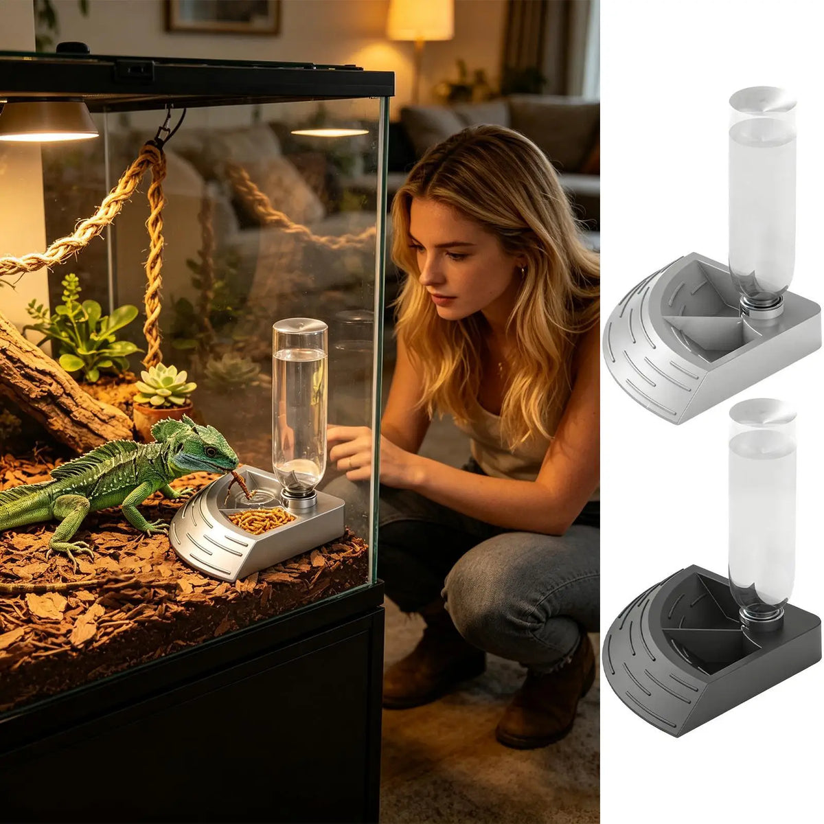 Reptile Water Dispenser 2-In-1 Double - ProPawPet.com