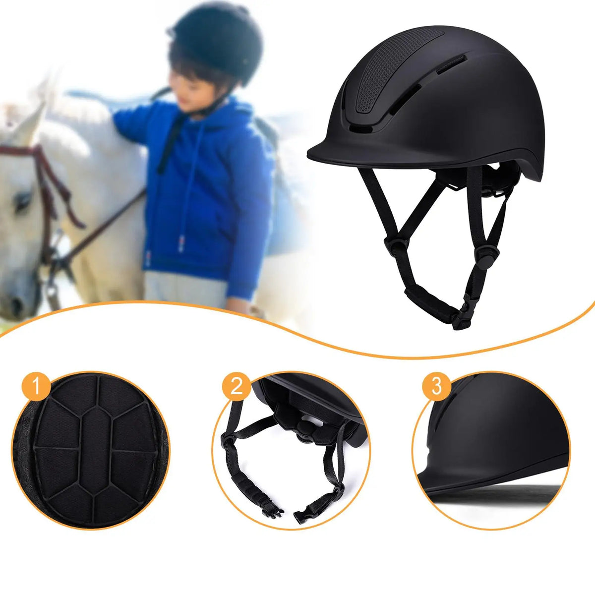 Classic Equestrian Helmet with Wide Brim - ProPawPet.com