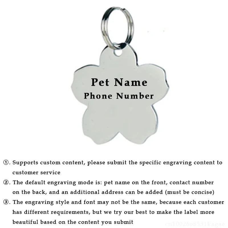 Personalized Dog Nameplate Cat Name ID Tags - ProPawPet.com