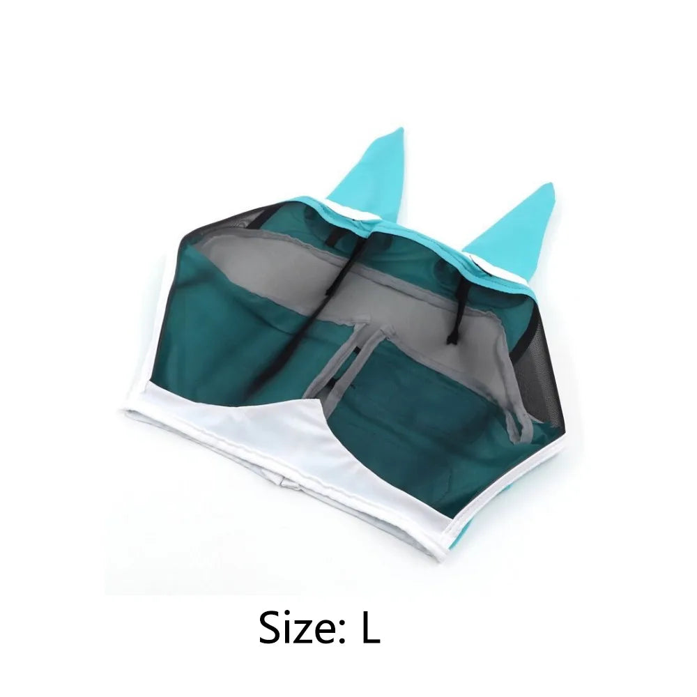 Breathable Professional Grade Adjustable Horse Fly Mask Comfortable – 6 Colors