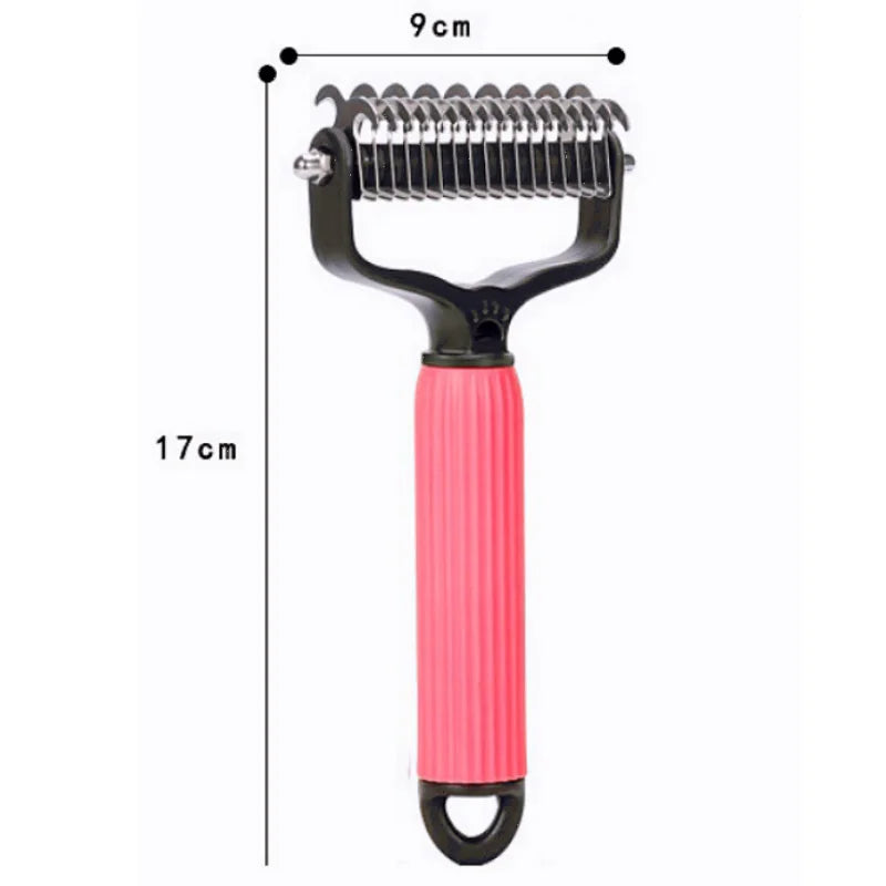Dog Comb Knife Double-sided Pet Hair Remover Stainless Steel – 5 Colors