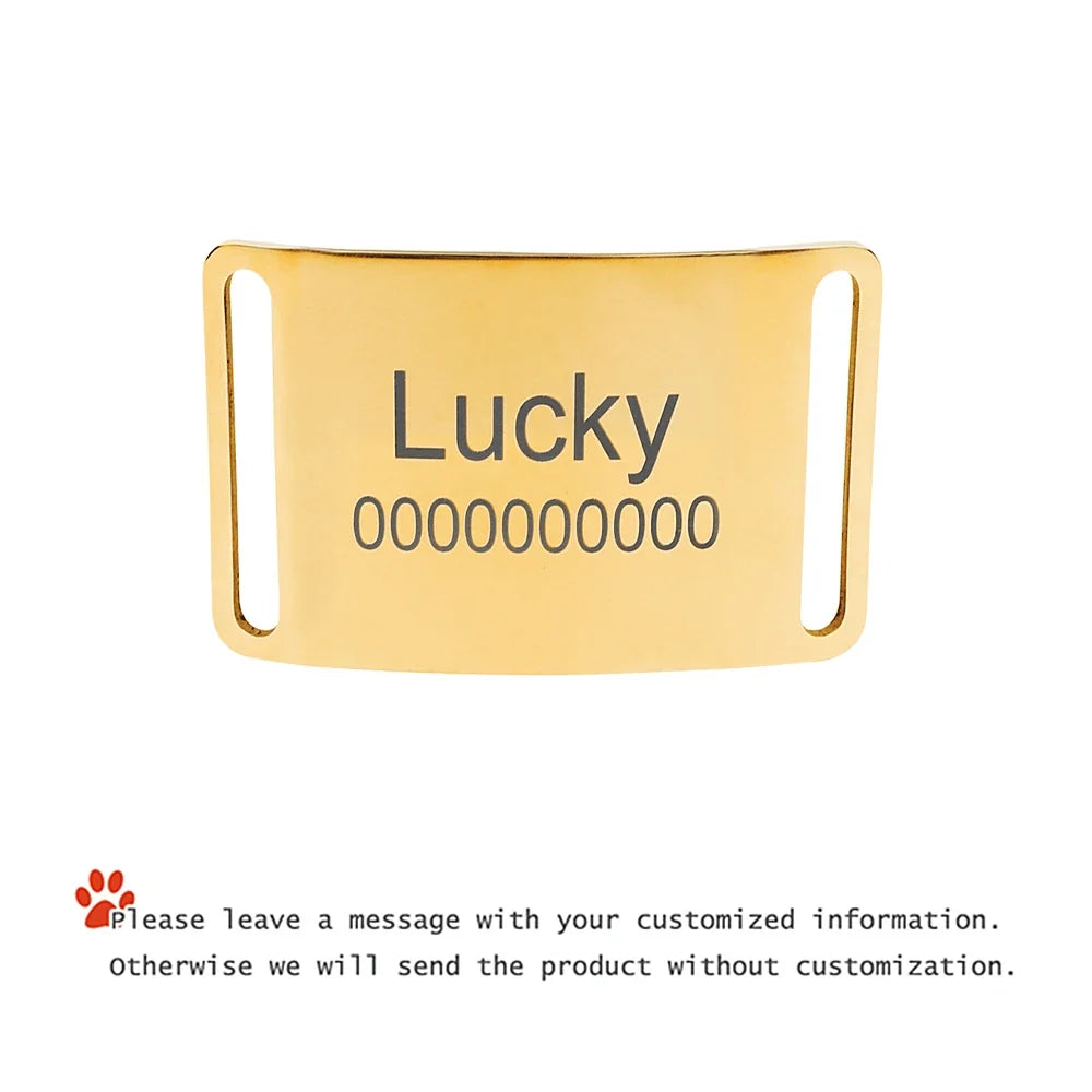 Curved Personalized Name Cat Dog Collar - ProPawPet.com