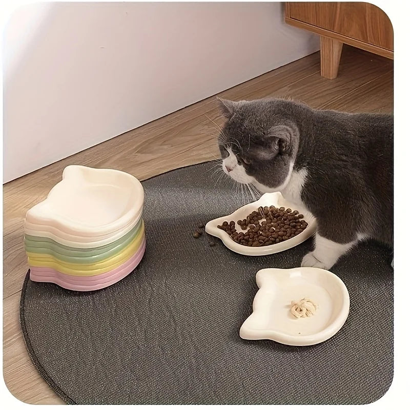 4-Color Pet Bowl Cat Food Dish Canned Snack - ProPawPet.com