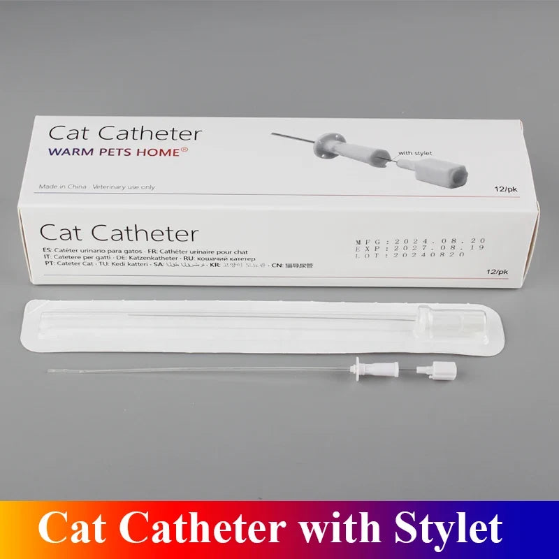 12pcs/48pcs/72pcs Cat Urinary Catheter With - ProPawPet.com