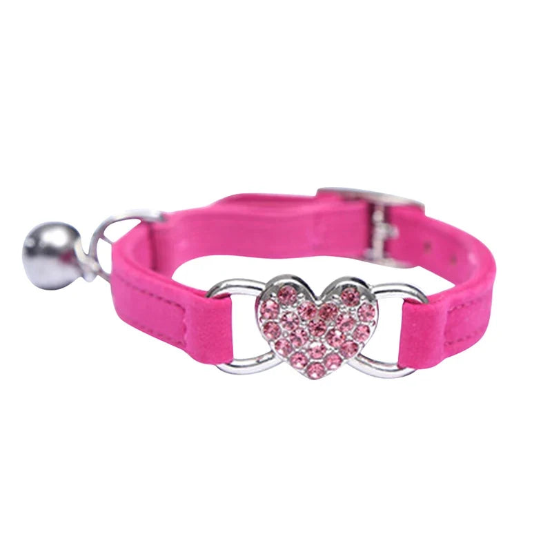 Heart Charm and Bell Cat Collar Safety - ProPawPet.com