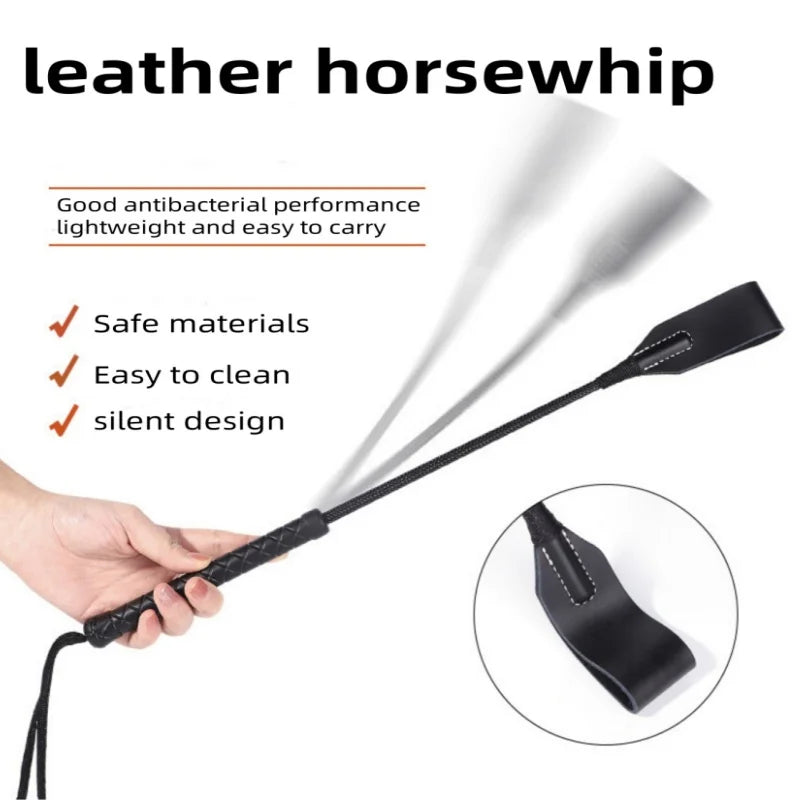 High quality genuine leather whip - 40 cm, - ProPawPet.com