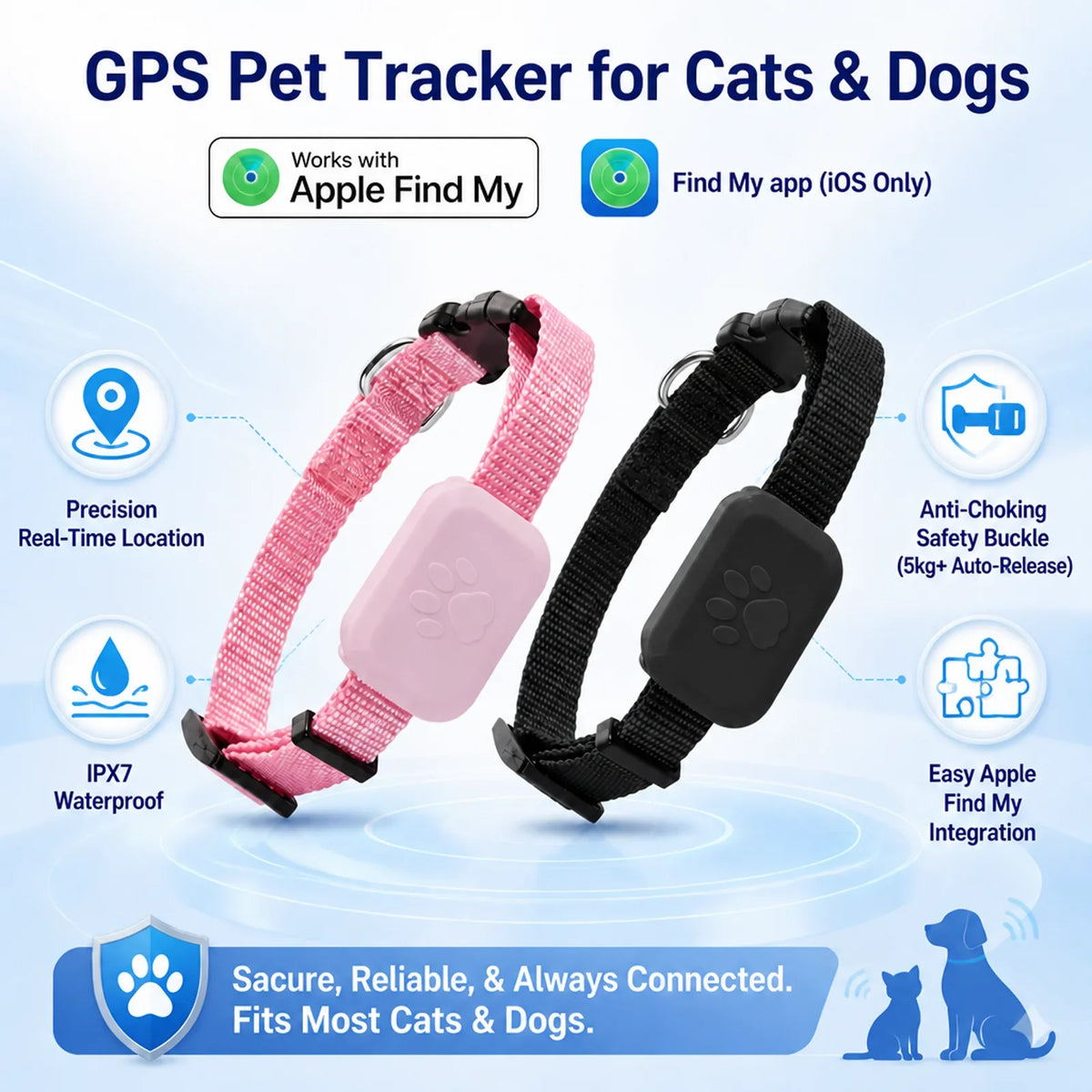 Remote Pet GPS Tracker Waterproof Real-Time - ProPawPet.com