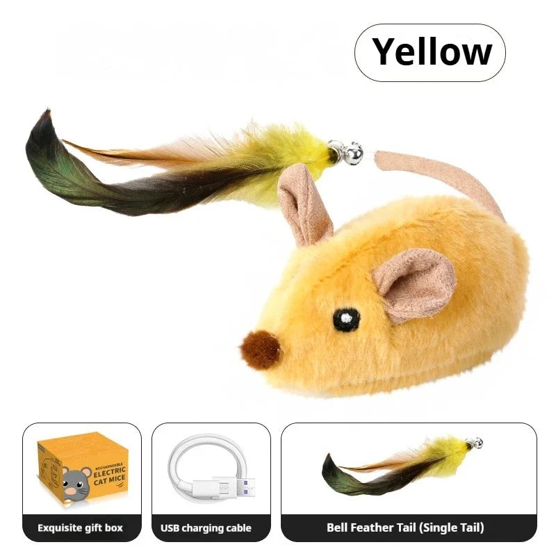 Automatic Sensing Moving Mouse Interactive Cat Toys, Rechargeable