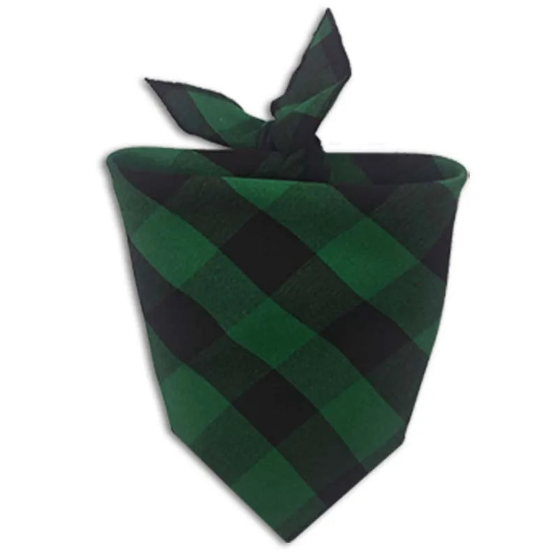 Custom Dog Pet Plaid Bandana Name ID - ProPawPet.com