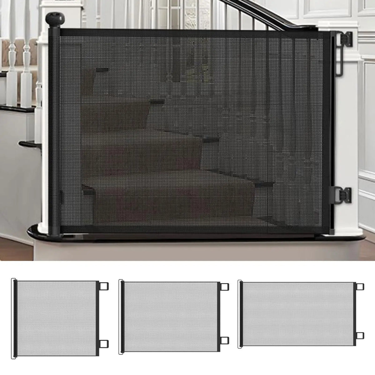 Retractable Pet Gate Dog Retractable Gate - ProPawPet.com
