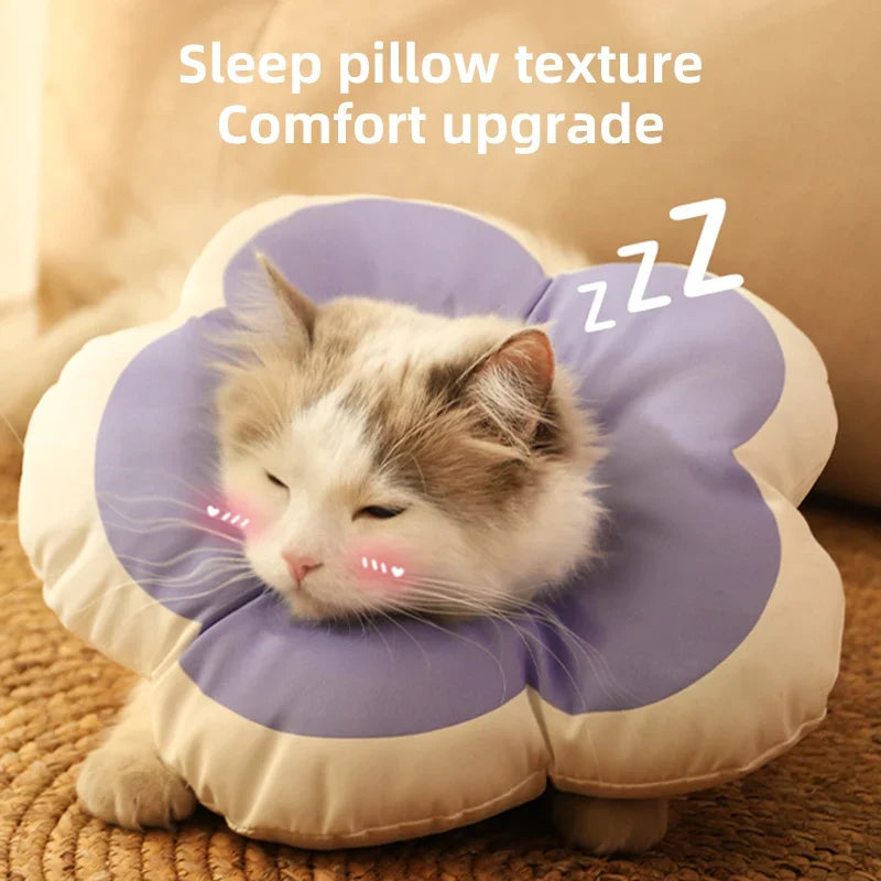 HOOPRT Cat Flower Elizabeth Cotton Neck Pet - ProPawPet.com