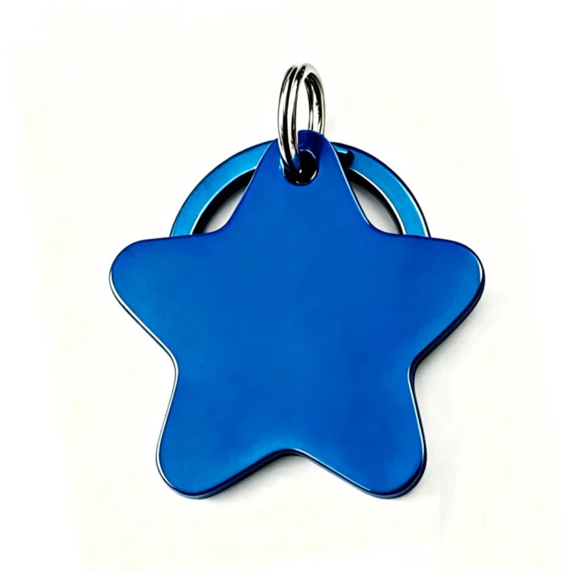 Personalized Star Pet ID Tag, Engraving - ProPawPet.com