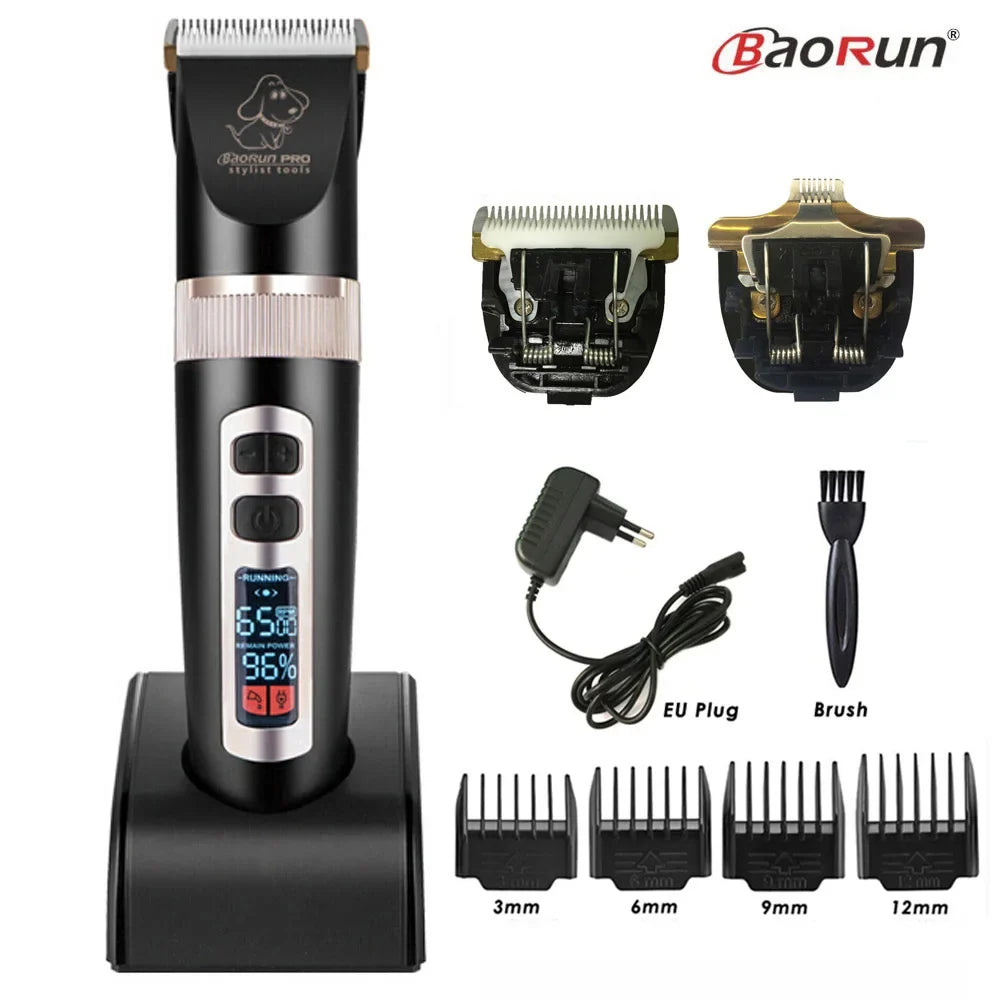 BaoRun P9 Dog HairClipper Professional LCD - ProPawPet.com