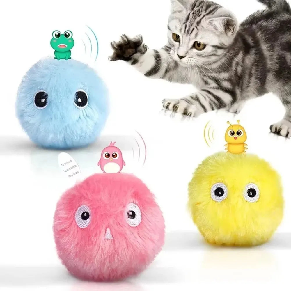 Interactive Smart Ball Toy Plush Electric - ProPawPet.com