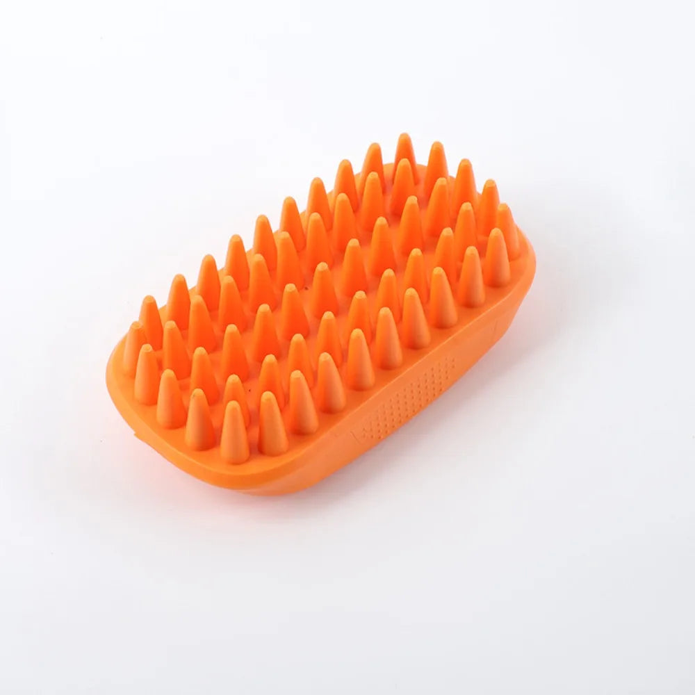 Pet Bath Brush Rubber Grooming Comb