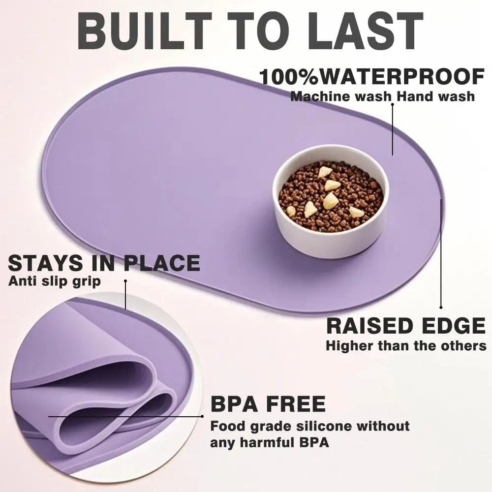 Durable Silicone Pet Food Mat Waterproof - ProPawPet.com