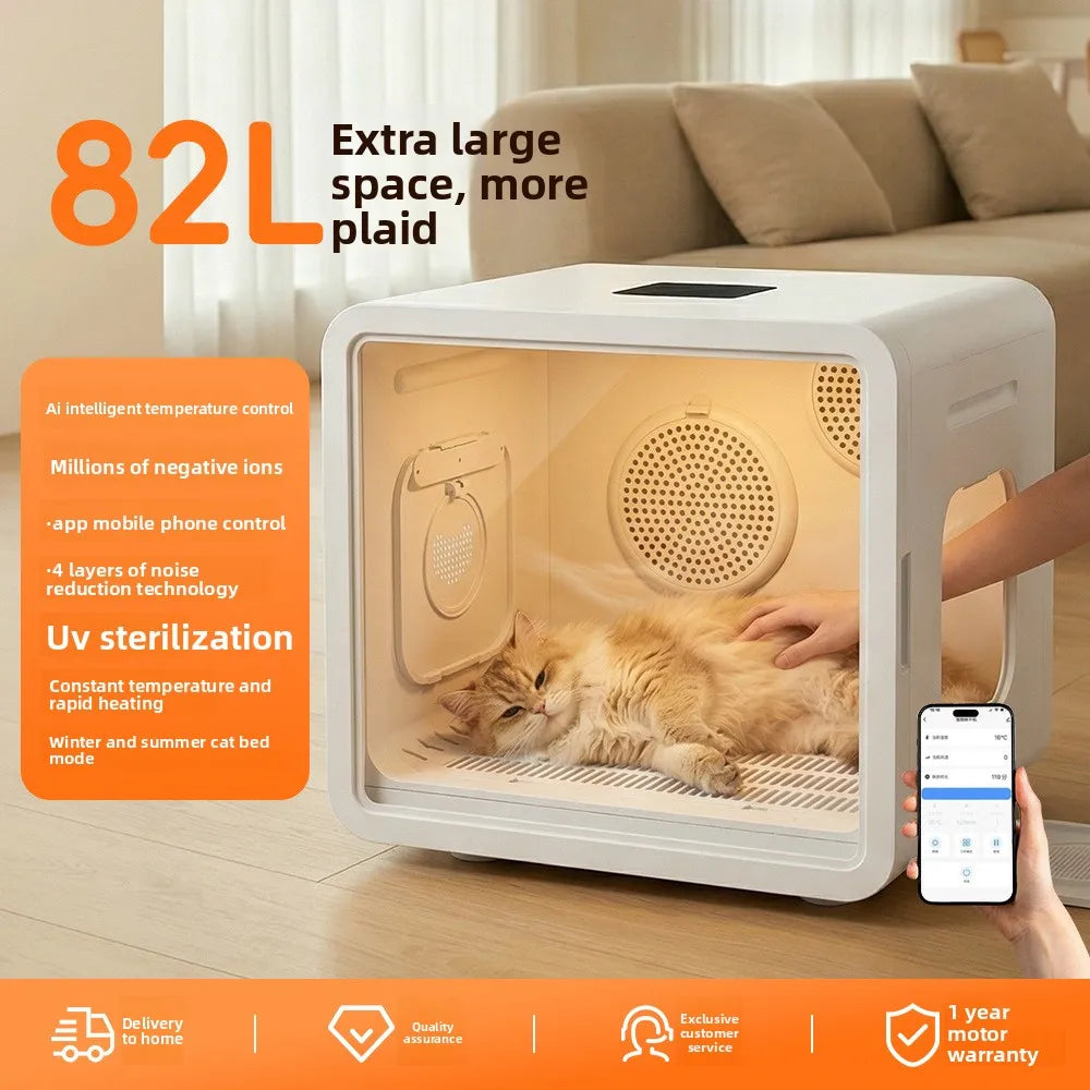 Smart Pet Drying Box Cat APP Automatic Blow - ProPawPet.com