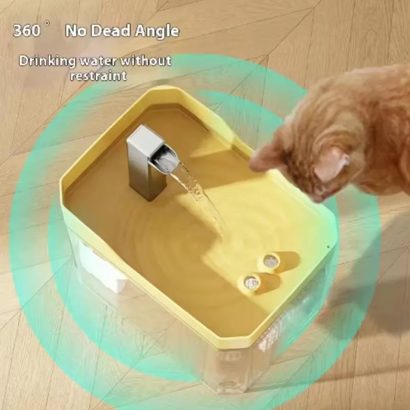 Clear Pet Water Fountain for Cats with - ProPawPet.com