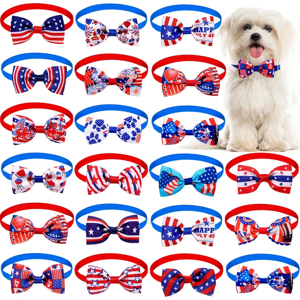 30/60PCS Adjustable Party Dog Bow Ties Pet - ProPawPet.com