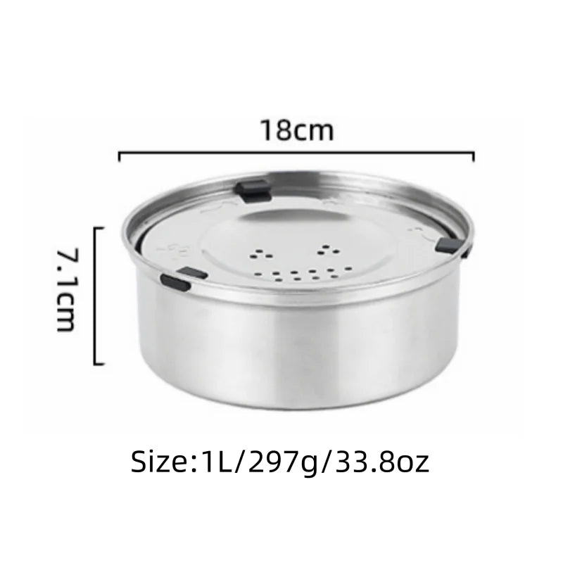 304 Stainless Steel Anti-slip Floating Pet Bowl – 4 Colors