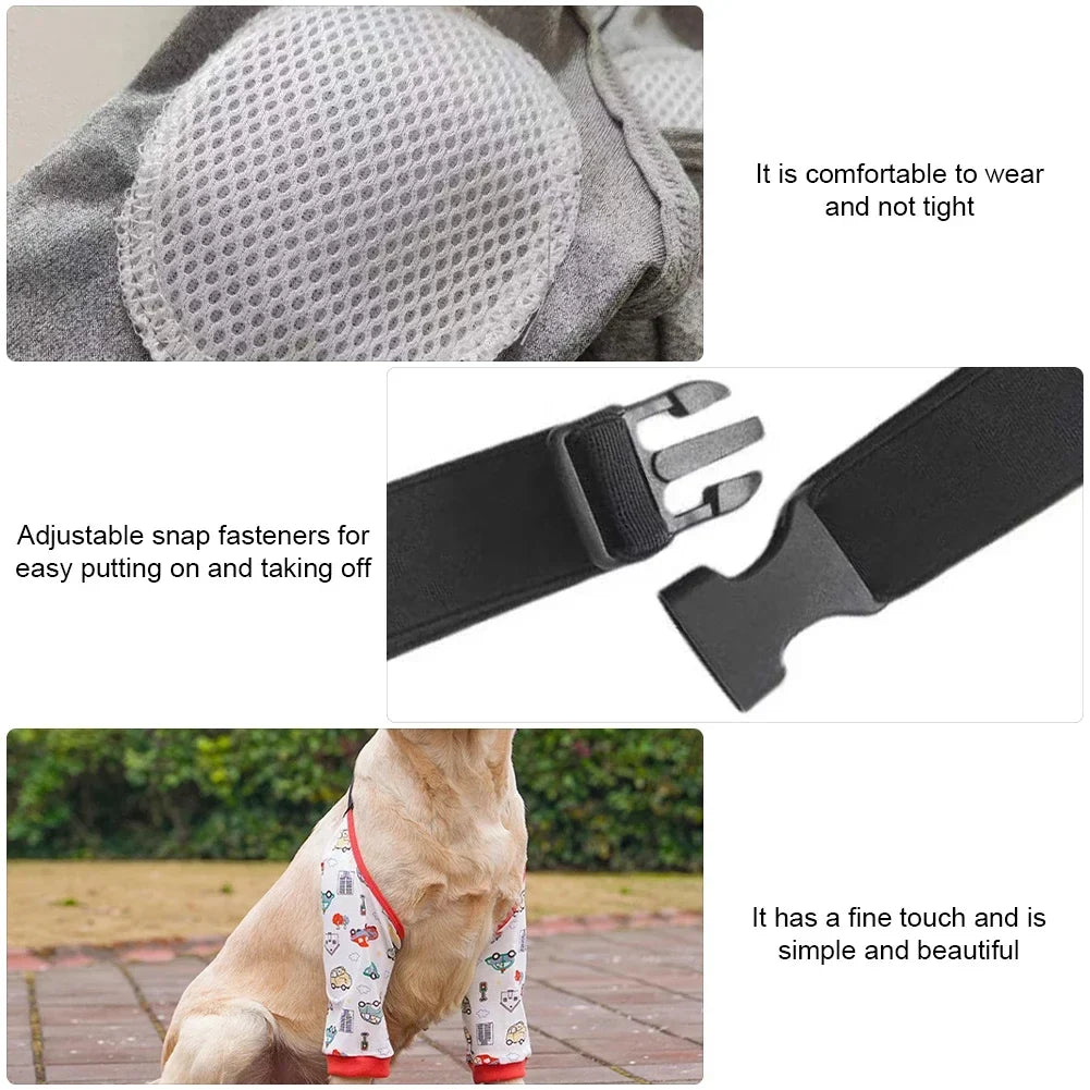 Cartoon Pet Recovery Sleeve Black/Grey - ProPawPet.com