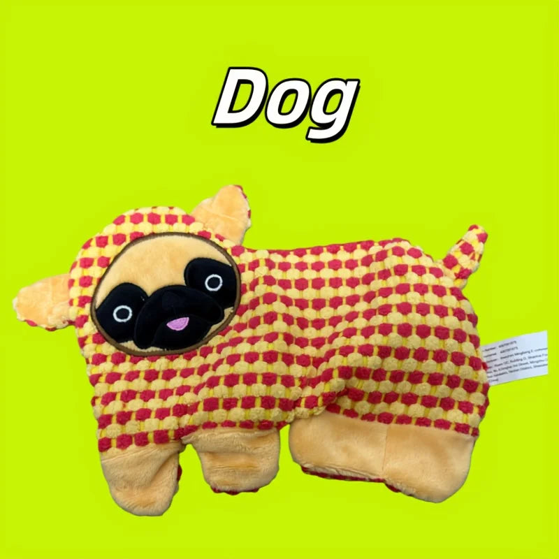 Dog Squeak Toys, No Stuffing Plush Chew Toy, Durable