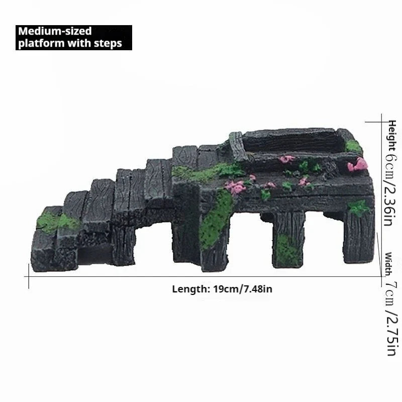 Turtle Platform Rectangular Aquarium Fish - ProPawPet.com