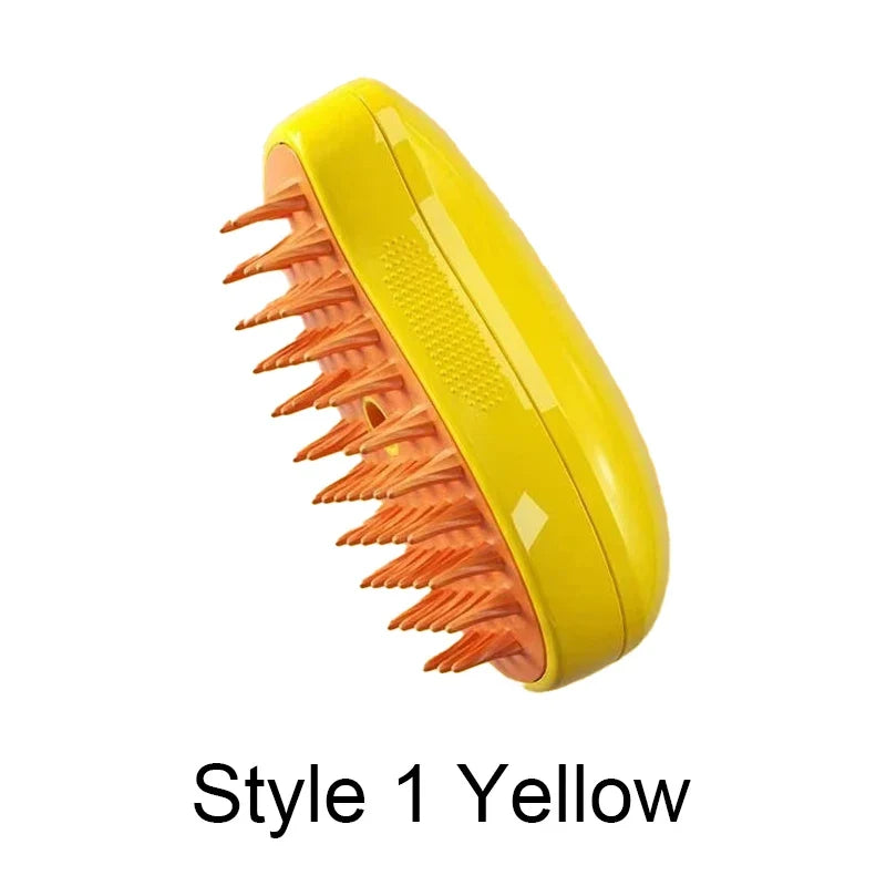 Silicone Steamy Grooming Brush Electric Spray – 11 Colors